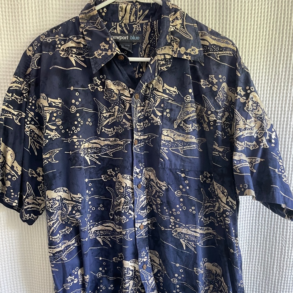 Fish Button Down - image 1
